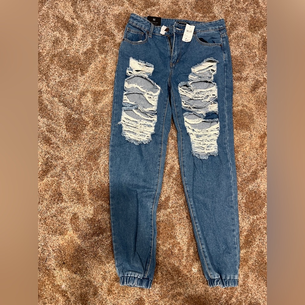 Windsor American bazi elastic bottom jogger look women jeans size medium